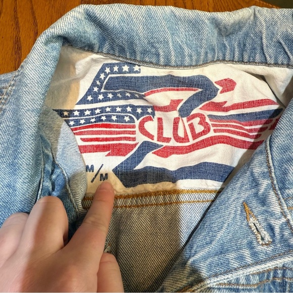 Club Z Vintage Denim Jean Jacket Size Medium - Picture 2 of 4